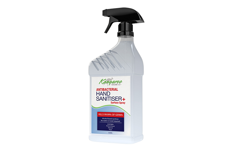 Hand Sanitiser & Surface Spray (500ml)